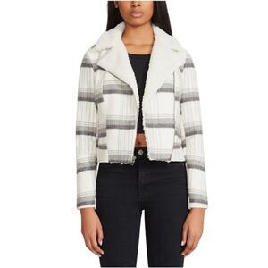 BB Dakota Checked Fleece Zipper Jacket size NWT